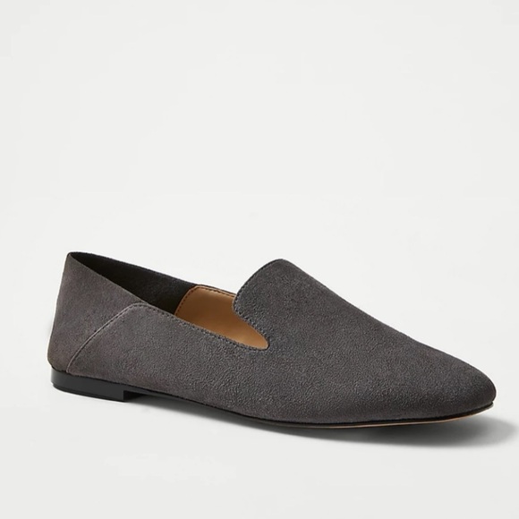 Ann Taylor Step Back Suede Smoking Slippers - Picture 1 of 8